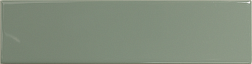 DNA tiles Match Sage Gloss Зеленая Глянцевая Настенная плитка 6,25х25 см