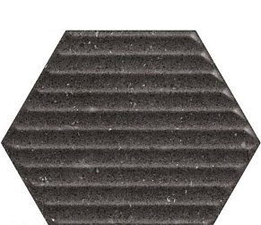 Paradyz Space Dust Nero Heksagon Struktura B Черная Матовая Настенная плитка 17,1x19,8 см