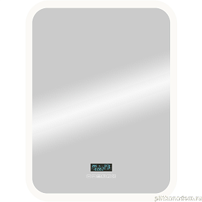 Зеркало Континент Glamour LED 700х900 с подсветкой с подогревом с многофункциональной панелью ЗЛП451