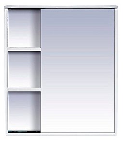Зеркальный шкаф Misty Венера  - 70 Зеркало-шкаф прав. со светом белое П-Внр04070-01СвП