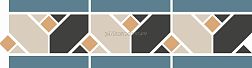 Top Cer York Yellow Border Микс Матовый Бордюр 12,2х42,2 см