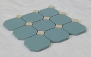 Керамика будущего(CF Systems) Метлахская плитка Диана Голубая (Микс 6) Матовая Настенная плитка 30x30