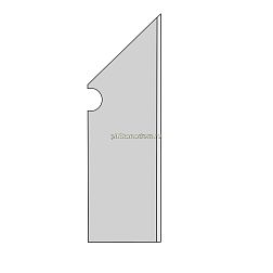 Fap Ceramiche Milano & Floor Bianco Battiscopa Sagomato DX Satin Плинтус 7,2x30 см