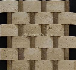 Chakmaks Mosaic 3D Fusion Stone Weaves Light Мозаика 29х30 (2х5; 7,5х5) см