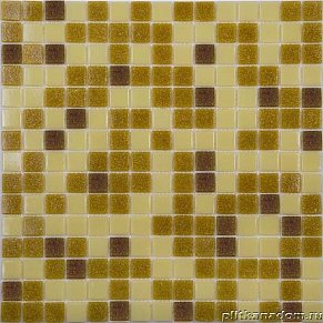 NS-mosaic Econom series MIX3 Мозаика стеклянная коричневая 32,7х32,7 см