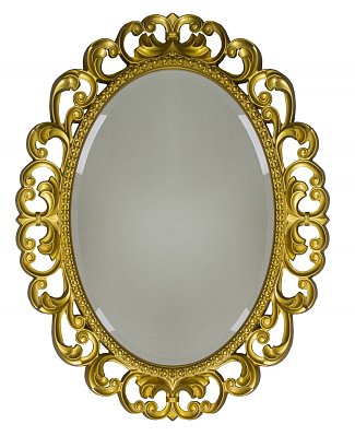 Tessoro Isabella Зеркало овальное без фацета TS-107601-G/L поталь золото