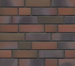 Feldhaus Klinker K385NF90 Клинкерный кирпич спец. обжиг красно-пестро синий, обожженный, гладкий 24х9х7,1 см