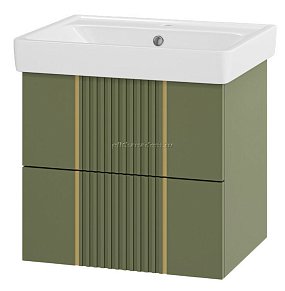 Brevita Vega-60 Тумба подвесная 2 ящ. олива