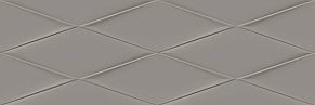 Cersanit Vegas Настенная плитка рельеф серый (VGU092) 25x75 см