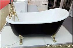 SSWW PM718A Акриловая ванна без гидромассажа, черная 170х80х87