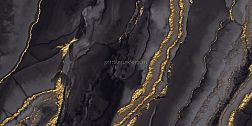 Ocean Ceramic Dusky Gold 1 High Glossy Черный Глянцевый Керамогранит 60x120 см