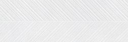 Керамин Дезерт 7Д Белая Матовая Рельефная Настенная плитка 30х90 см