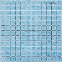 NS-Mosaic Porcelain series P-537 Керамика Глянцевая Голубая Мозаика 30х30 (2,3х2,3) см