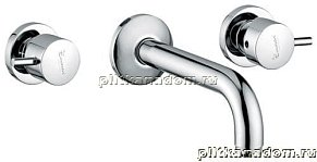 Emmevi Rubinetterie Piper 45155 Смеситель для раковины настенный (хром)