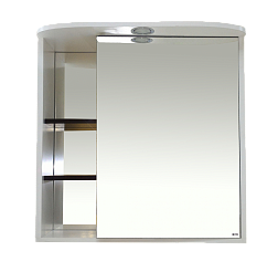 Зеркальный шкаф Misty Венера  - 80 Зеркало-шкаф прав. со светом комбинированное П-Внр04080-25СвП