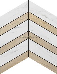 Ametis Supreme SM01-SI03 Platinum Chevron Микс Неполированная Мозаика 29х37,5 см