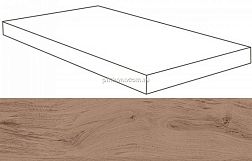 Atlas Concorde Russia Rive Bella Riva Scalino Angolare Dx Коричневая Матовая Ступень Угловая Правая 33x160 см
