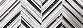 Ibero Selecta Carrara Decor Imperial Черно-белый Глянцевый Декор 40х120 см