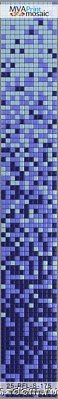 MVA-Mosaic 25RFL-S-175 Стеклянная мозаика растяжка 223х31,7 (2,5х2,5)