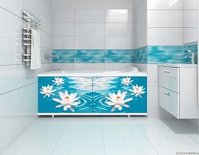 Метакам Ультра Экран под ванну, Водяная лилия, 168 см, пластик