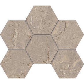 Estima Bernini BR02 Hexagon Beige Бежевая Полированная Мозаика 25x28,5 см
