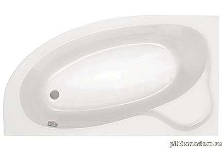 Santek Эдера 1WH111995 Акриловая ванна, асимметричная 170х110 левосторонняя