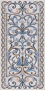 Керама Марацци Ковры SG590902R Керамогранит Мозаика синий декорированный лаппатированный Ковер 119,5х238,5 см