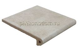 Gres de Aragon Capri Hueso Peldano Redondo Ступень 32,5х33 см