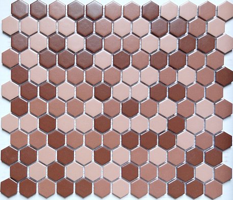 Tonomosaic Мозаика из керамики CFT 8020 Hexagon Микс Глянцевая Мозаика 26х30 см