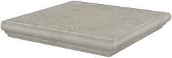 Kerama Marazzi Хадду KM4040G0011NGTA Серый светлый Ступень угловая 34x34 см
