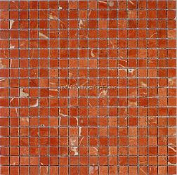Premium Marble Чистые цвета Rojo Alicante Polished Мозаика 1,5x1,5 29,7x29,7 см