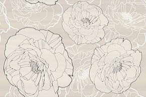 N-ceramica Flower Beige Декор 20х30 см
