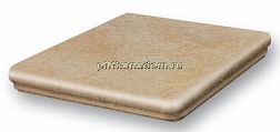 Stroeher Keraplatte Roccia 840 Grigio Угловая Ступень - флорентинер 34,5х34,5 см