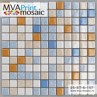 MVA-Mosaic 25ST-S-157 Стеклянная мозаика 31,7x31,7 (2,5х2,5)
