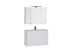 Комплект мебели для ванной Aquanet Латина 100 белый