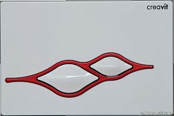 Creavit Ufo Кнопка для инсталляции, бело-красная, GP1001.01