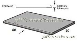 Apavisa Metal Titanium Natural Peldano-60 Ступень 59,55х59,55 см