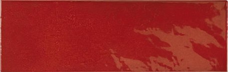 Equipe Village Volcanic Red Красная Глянцевая Настенная плитка 6,5x20 см