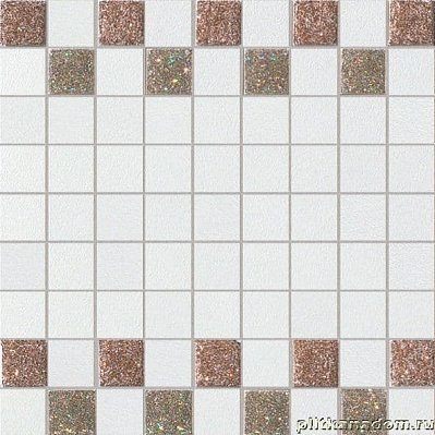 La Fabbrica Montenapoleone Bianco Musa Starlight Oro Mosaico Мозаика 30x30