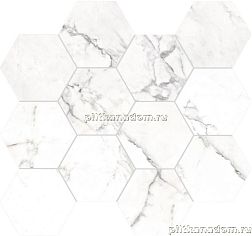 RHS Ceramiche (Rondine group) Canova J88574 Esa Statuario Lapp Мозаика 35х37 см