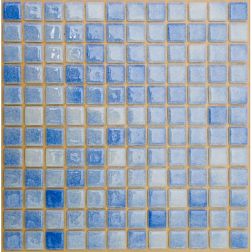 MVAPrintMosaic Мозаика стеклянная с напылением 25ST-M-002 Синий 31,5х31,5 см