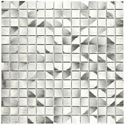 Bonaparte Металлическая мозаика Metal Серая Полированная 30,5х30,5 (2х2) см