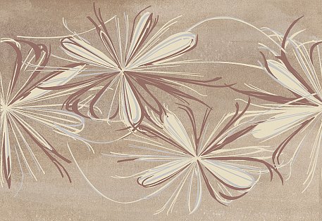 Azori Sonnet Beige Flower Бежевый Матовый Декор 20,1x50,5 см