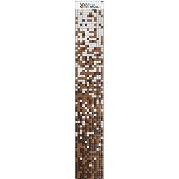 MVAPrintMosaic Растяжки 25RFL-S-169 Белый + Коричневый Мозаика 31,7х31,7 см (полоса 8 карт 31,7х31,7)