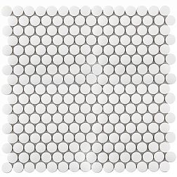 Starmosaic Homework Penny Round White Antid Мозаика 30,9х31,5