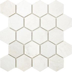 Starmosaic Wild Stone Hexagon VMw Tumbled Мрамор Мозаика 30,5х30,5 (6,4х7,4)