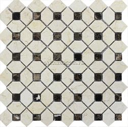 Primacolore Marmo MN184PMA Мозаика 0,6х0,6+2,9х4,5 30х30 см