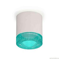 Комплект накладного светильника Ambrella light Techno Spot XS7401023 SWH/BL белый песок/голубой (C7401, N7194)