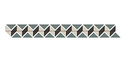 Top Cer Estoril Green Border Микс Матовый Бордюр 5,3x41,3 см