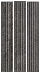 Paradyz Carrizo Basalt Stripes Mix Коричневый Матовый структурный Керамогранит 6,6х40 см
